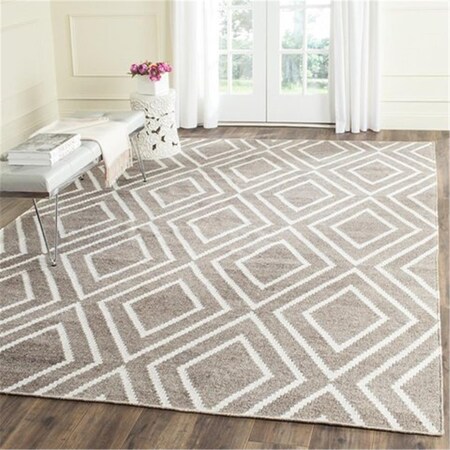 Safavieh Kilim Hand Woven Flat Weave Rectangle Rug- Ivory - Grey- 8 x 10 ft. KLM516E-8